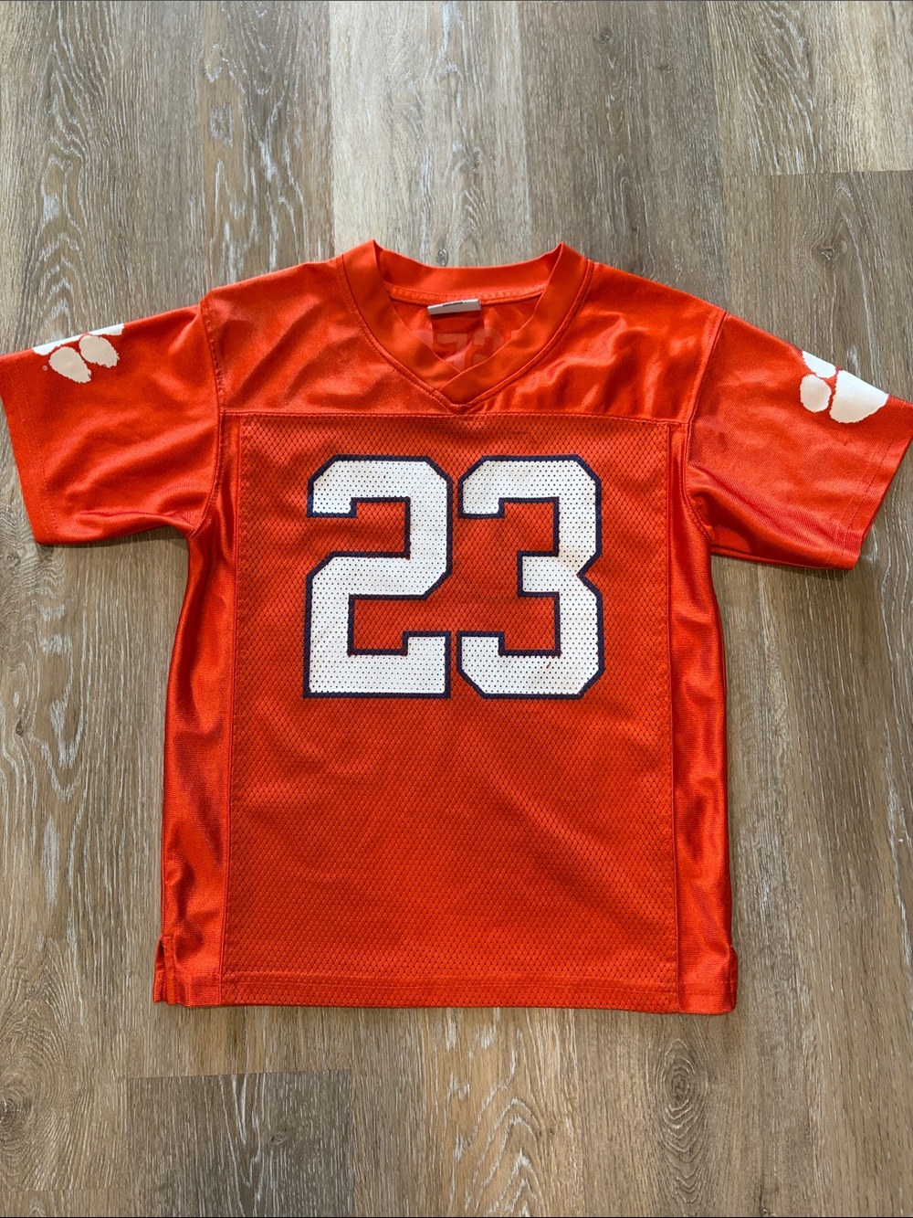 Pro Player Orange Kids Jersey with White Number 23